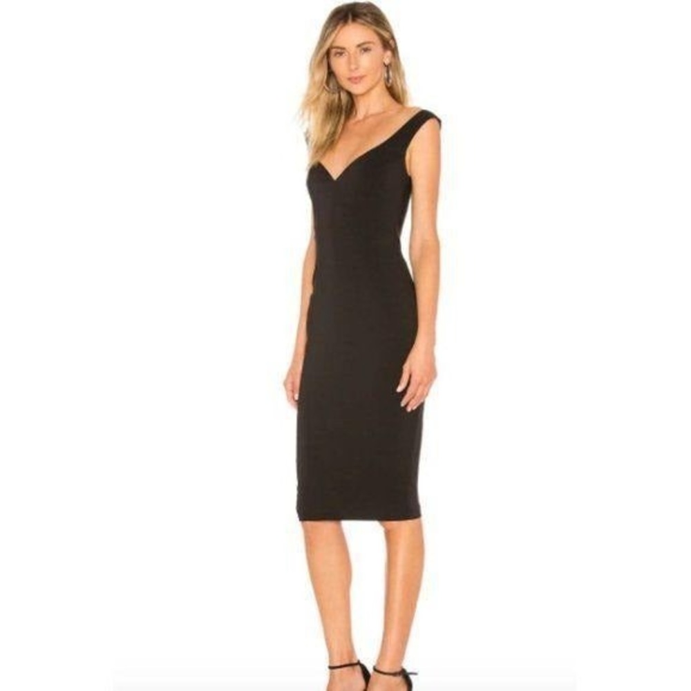 Nookie Black Midi Dress